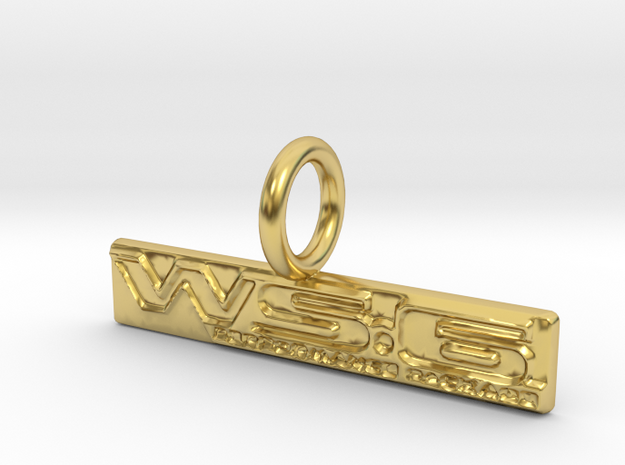 WS6 Pendant Trans Am Firebird Charm Gift in Polished Brass
