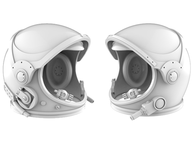 Mercury Helmet 1/6 Scale / New Version 3! in White Natural Versatile Plastic