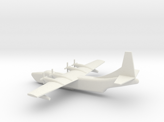 1/350 Scale Convair R3Y Tradewind in White Natural Versatile Plastic