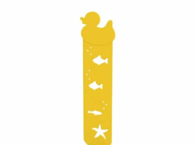 Bookmark in Yellow Processed Versatile Plastic
