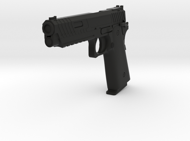 2011 Combat Master Pistol 1/6 Scale Miniature Toy in Black Natural Versatile Plastic
