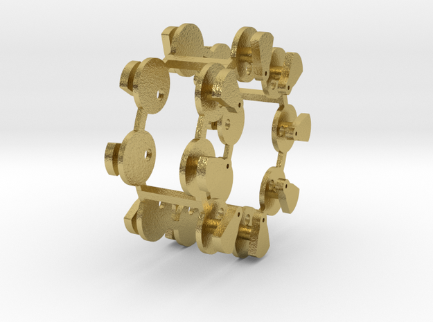 Nn3 K 27 Counter Weights Proto to Marklin in Natural Brass