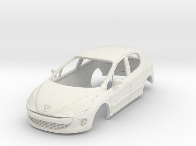 Peugeot 308  in White Natural Versatile Plastic