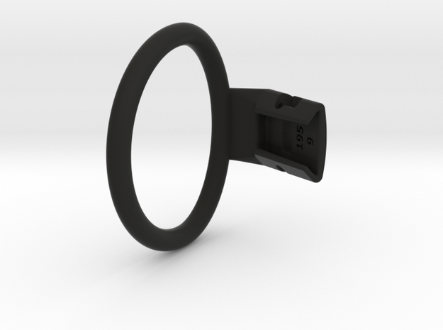Q4e single ring 62.1mm in Black Smooth PA12: Medium