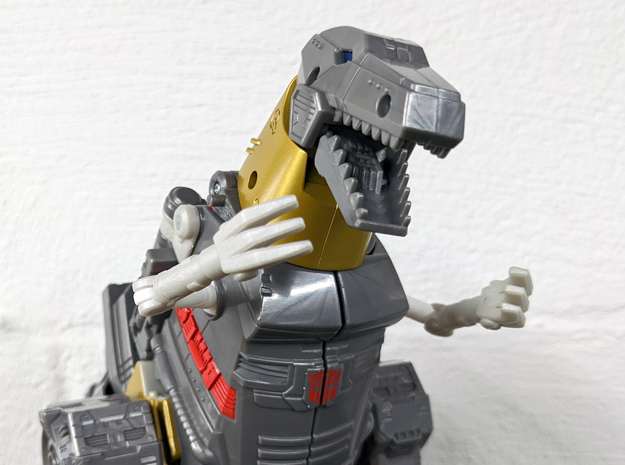 Transformers Studio 86 Grimlock Straight Dino Arms in White Processed Versatile Plastic