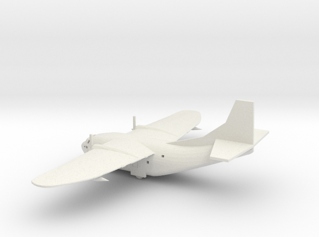 1/350 Scale Fairchild C-123 Provider in White Natural Versatile Plastic