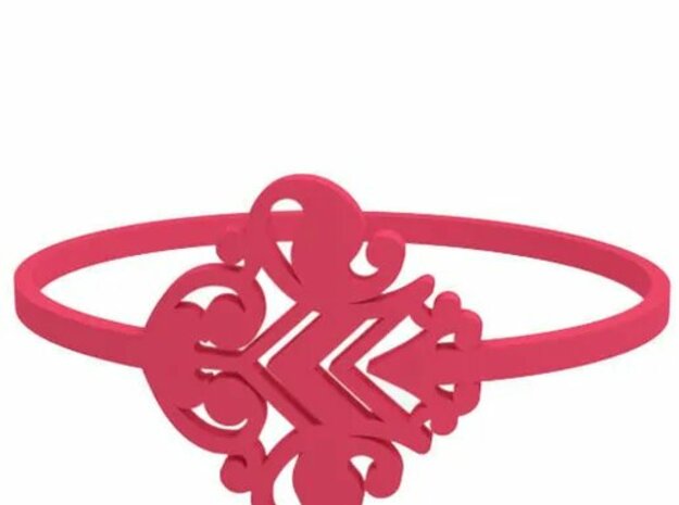 Bracelet  in Pink Processed Versatile Plastic