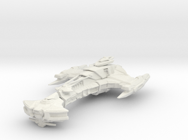 Klingon Bortas Class (STO) 1/4800 in White Natural Versatile Plastic