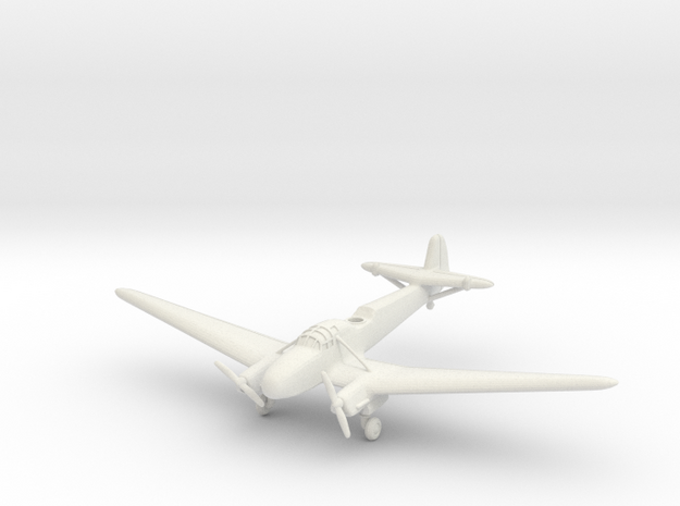 Focke-Wulf Fw.58 (with landing gear) 1/50 in White Natural Versatile Plastic