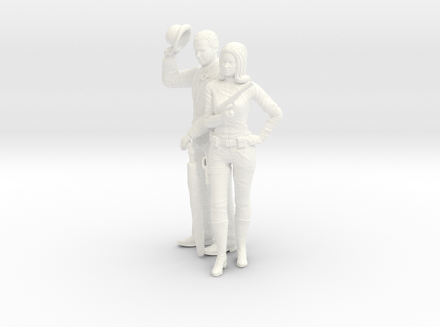 The Avengers - John and Emma - 1.18 in White Processed Versatile Plastic