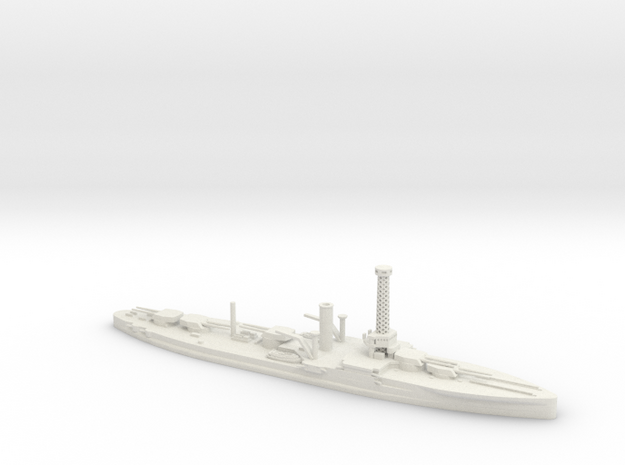 1/700 Scale USS Utah 1928 in White Natural Versatile Plastic