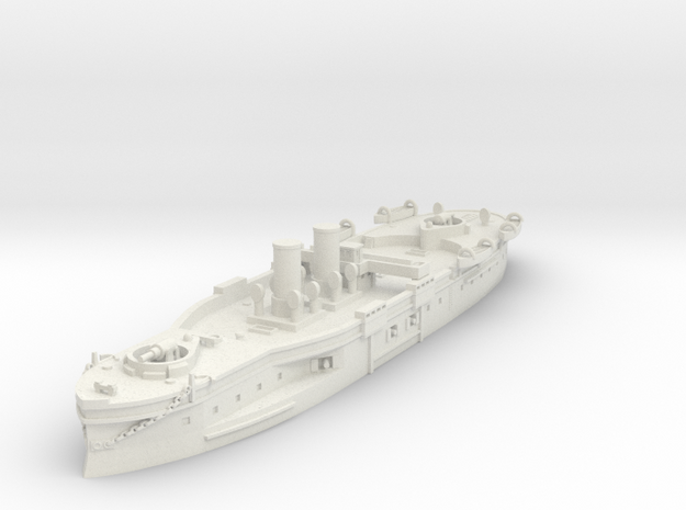 1/700 HMS Temeraire (1876) in White Natural Versatile Plastic