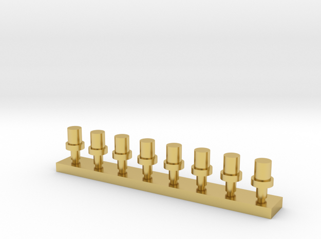 OO Scale Valves of Safety in Polished Brass