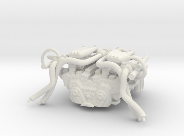 Mad MAX - Gigahorse - Engine in White Natural Versatile Plastic