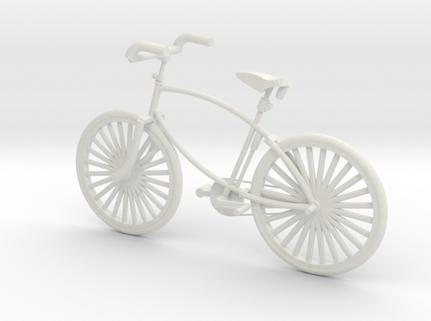 1/10 Scale Military Bicycle British WW2 in White Natural Versatile Plastic