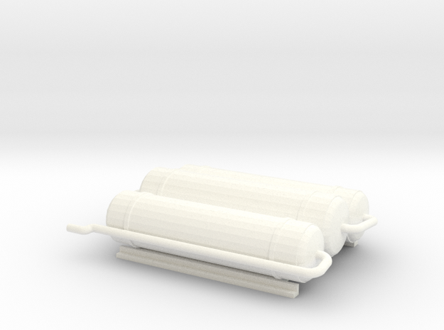 (1:76) Bachmann Class 85 roof mounted tanks in White Processed Versatile Plastic