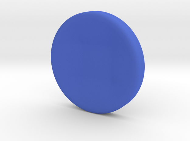 D-pad Button Topper - Concave 8-way large in Blue Processed Versatile Plastic