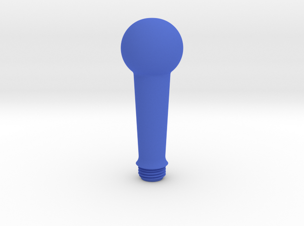 Joystick Stem with ball top in Blue Processed Versatile Plastic