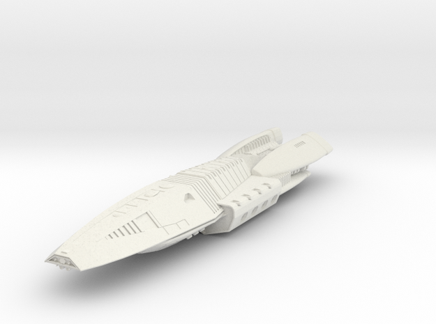BSG Adamant Frigate 2.4" long in White Natural Versatile Plastic
