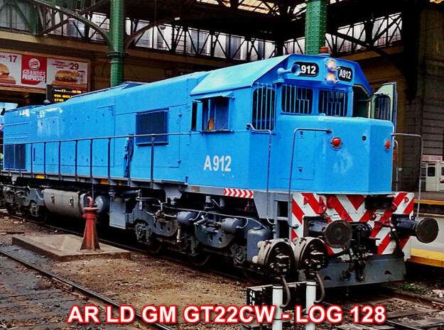 H0 D GM GT22W Diesel locomotive in Tan Fine Detail Plastic