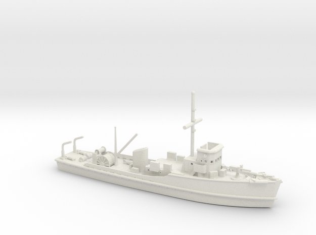 1/128 Scale Adjutant Class Minesweeper AMS-60 in White Natural Versatile Plastic