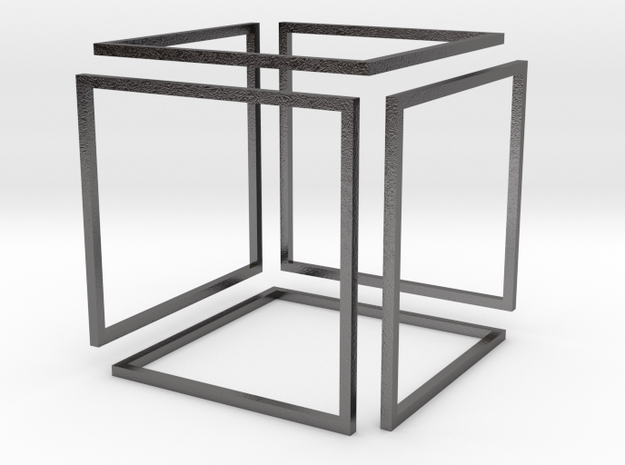 Infinity Cube in Processed Stainless Steel 17-4PH (BJT): Small