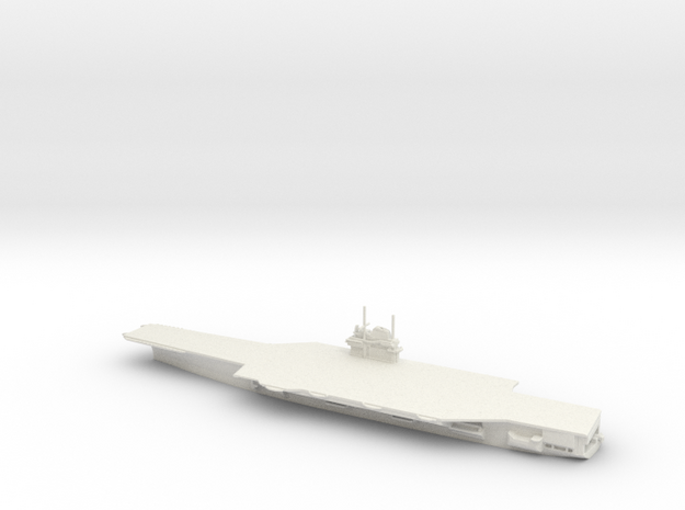 1/1250 Scale USS Forrestal CV-59 in White Natural Versatile Plastic
