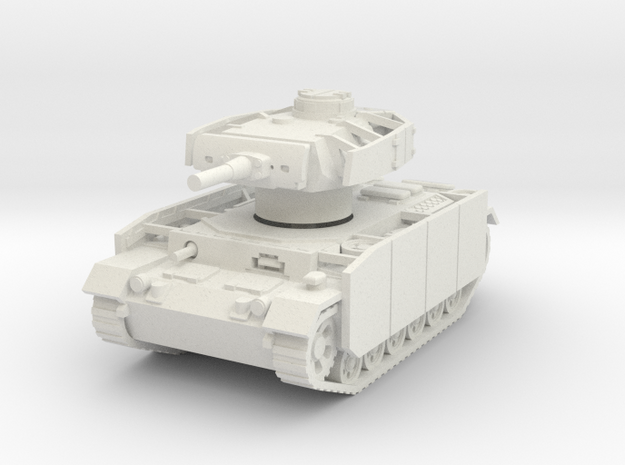 Panzer III J (Schurzen) 1/56 in White Natural Versatile Plastic