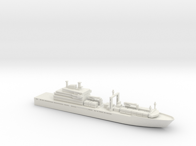 1/1250 Scale Berlin Class Replenishment Ship in White Natural Versatile Plastic