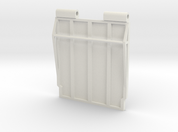 1/64 Replacement endgate for silage bed in White Natural Versatile Plastic