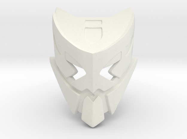 Great Mask of Apathy (Shapeshifted) in White Natural Versatile Plastic