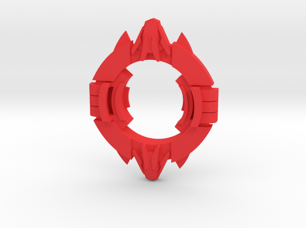 Beyblade Salamalyon | Anime Attack Ring in Red Processed Versatile Plastic