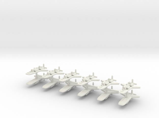 9 Ether Missile Boat x12 in White Natural Versatile Plastic