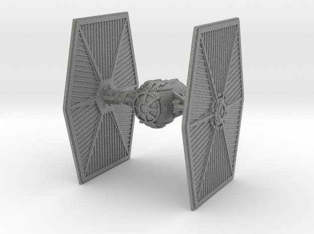 Twin Ion Engine: Recon Fighter in Gray PA12: Small