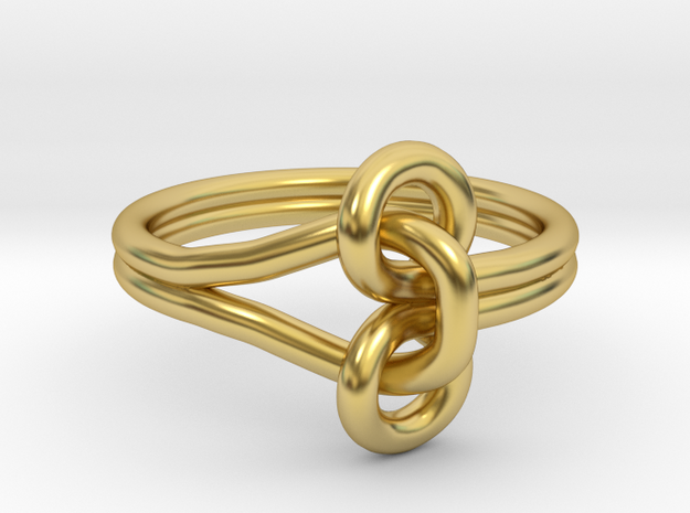 Union knot in Polished Brass