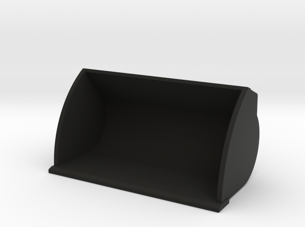 1/64 Wheel Loader- large bucket in Black Natural Versatile Plastic
