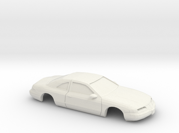 1/24 1993-96 Lincoln Mark VIII Shell in White Natural Versatile Plastic