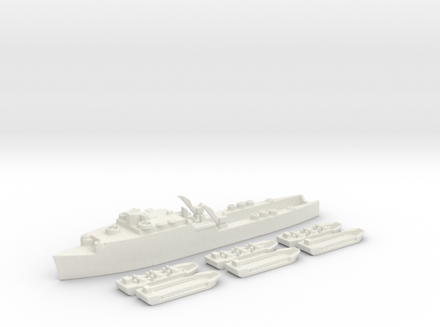 landing ship dock LSD  1/500  in White Natural Versatile Plastic