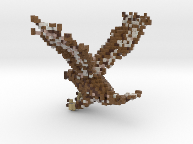 Minecraft Eagle Statue in Natural Full Color Sandstone