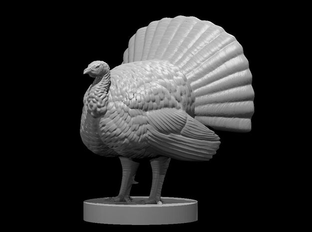 Turkey Neutral Pose in Tan Fine Detail Plastic