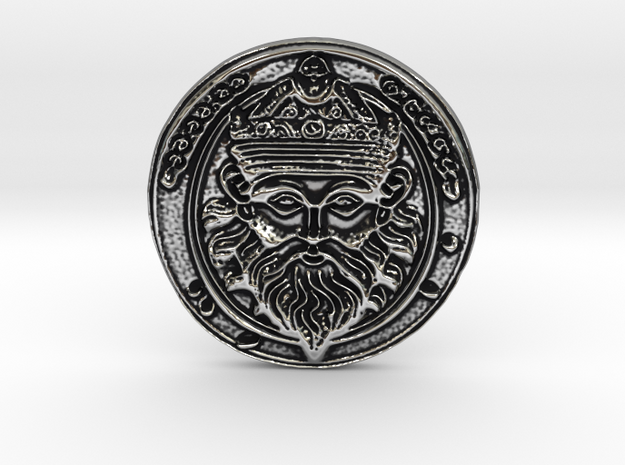 Lord Zeus the King of Kings says DEATH to Crypto! in Antique Silver