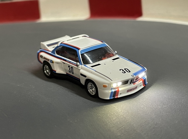 Chassis for RC _BMW_3_5_CSL in Clear Ultra Fine Detail Plastic