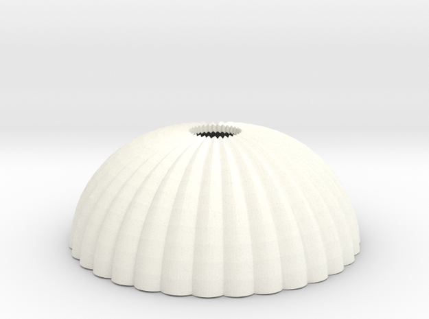 1:72 parachute Fallschirm in White Processed Versatile Plastic