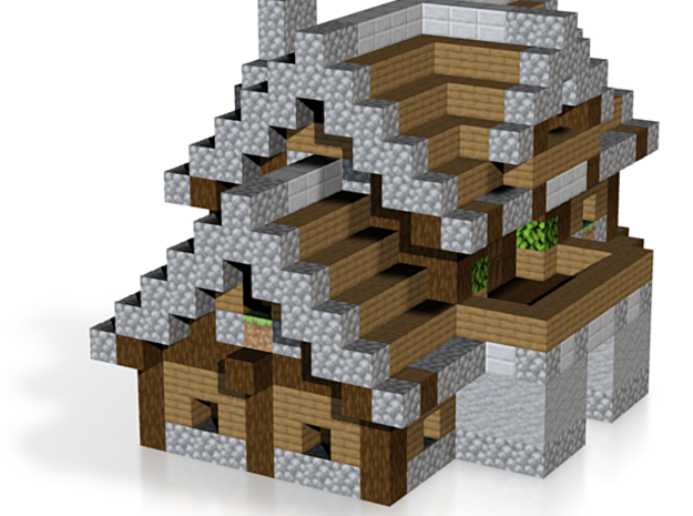 Minecraft Family Medieval House V 0 5 in Natural Full Color Sandstone