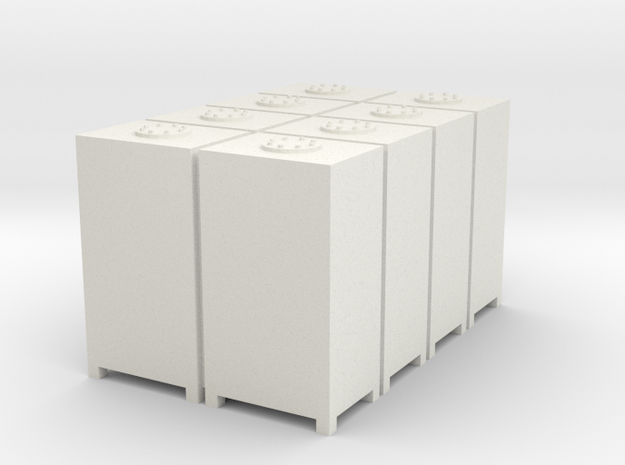 Cyanide Container Load (8-units) in White Natural Versatile Plastic
