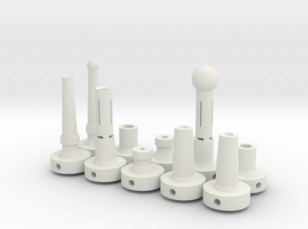 V6 3D touch probe repair/upgrade option set in White Natural Versatile Plastic