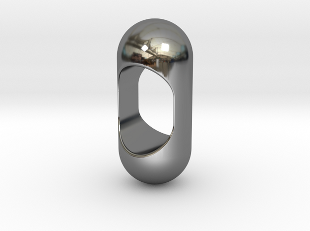 starseed ring in Fine Detail Polished Silver: 8 / 56.75