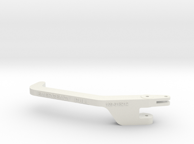 P-51 Emergency Canopy Release Base (109-318212) in White Natural Versatile Plastic