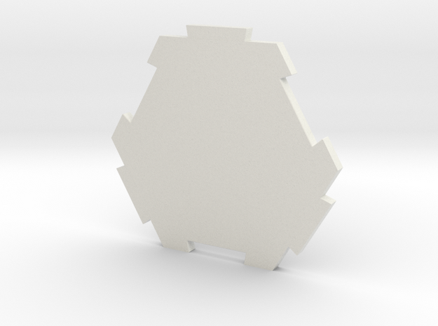 board game hexagon in White Natural Versatile Plastic