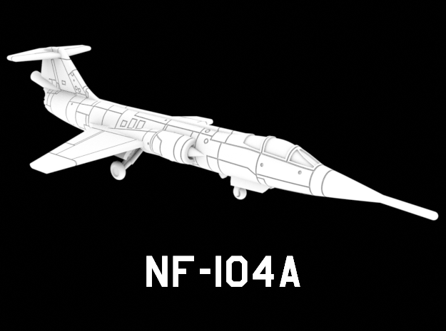 NF-104A in White Natural Versatile Plastic: 1:220 - Z